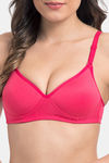 Komli Padded Non-Wired Full Coverage T-Shirt Bra - Dark Pink — thumbnail 9